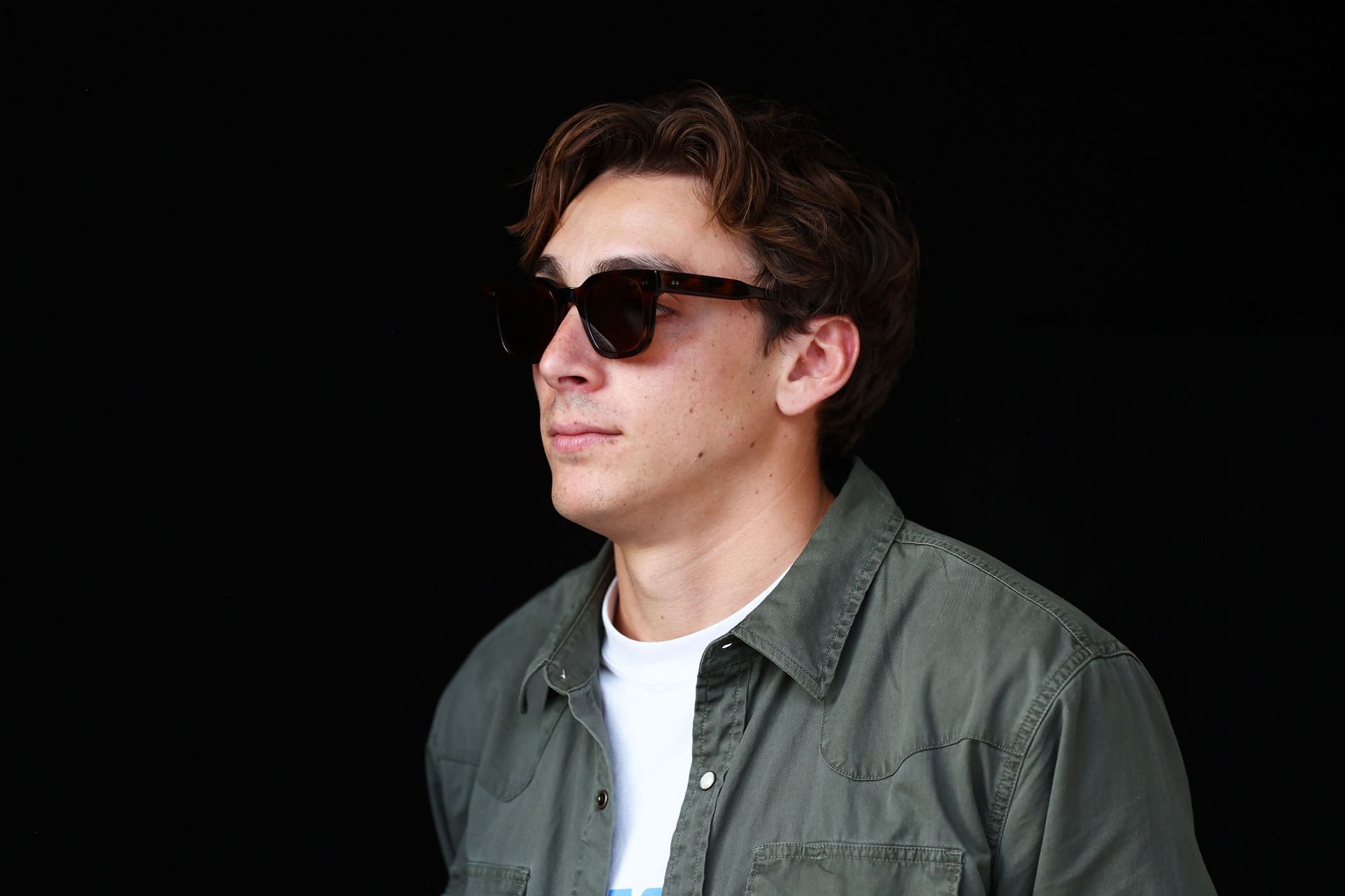 Mondo Duplantis during qualifying ahead of the F1 Grand Prix of the United States in Austin, Texas. (Photo via Getty Images)