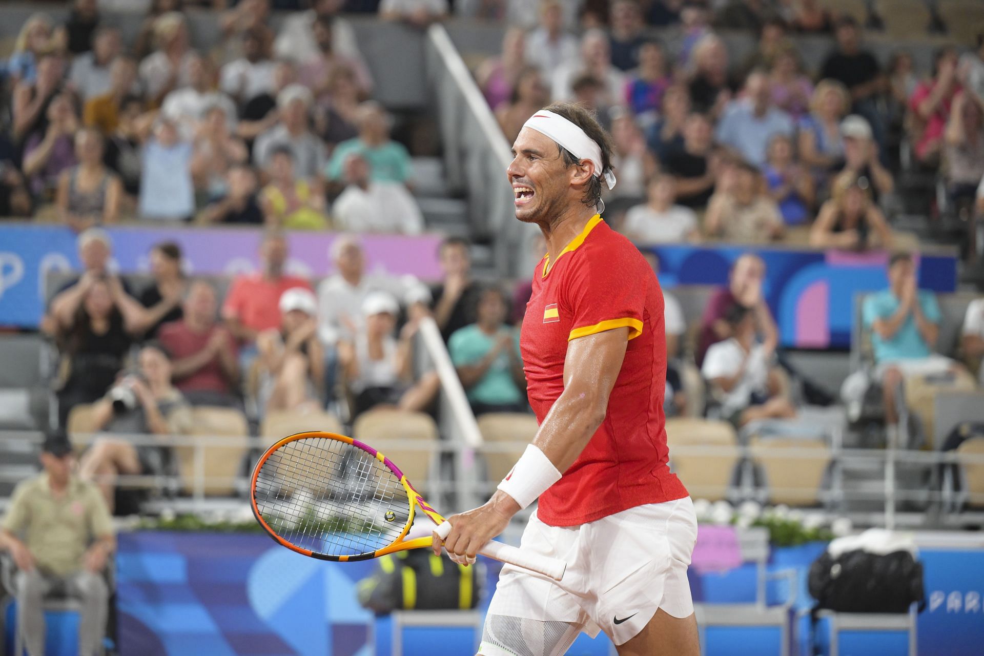 Rafael Nadal at the Paris Olympics. (Photo: Getty)