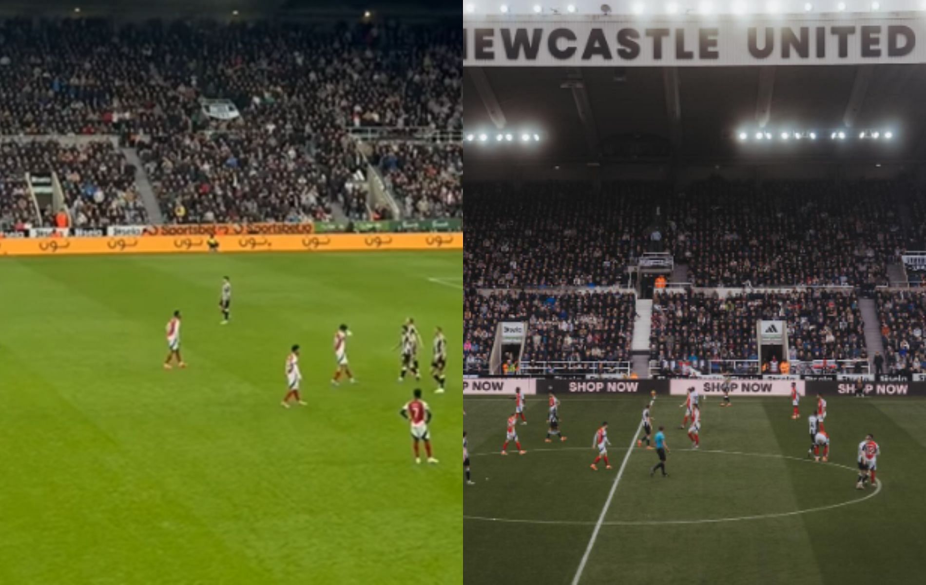 Conor McGregor shared pictures from his recent trip to St. James Park. [Screenshots courtesy: @thenotoriousmma on Instagram]