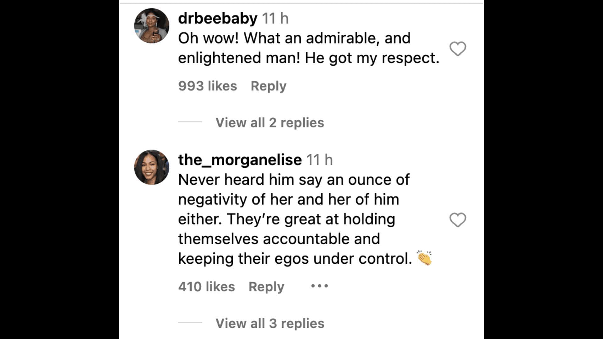 Social media users poured in comments as the rapper defended his ex-partner, Halle on IG Live. (Image via @TheNeighborhoodTalk/ Instagram)