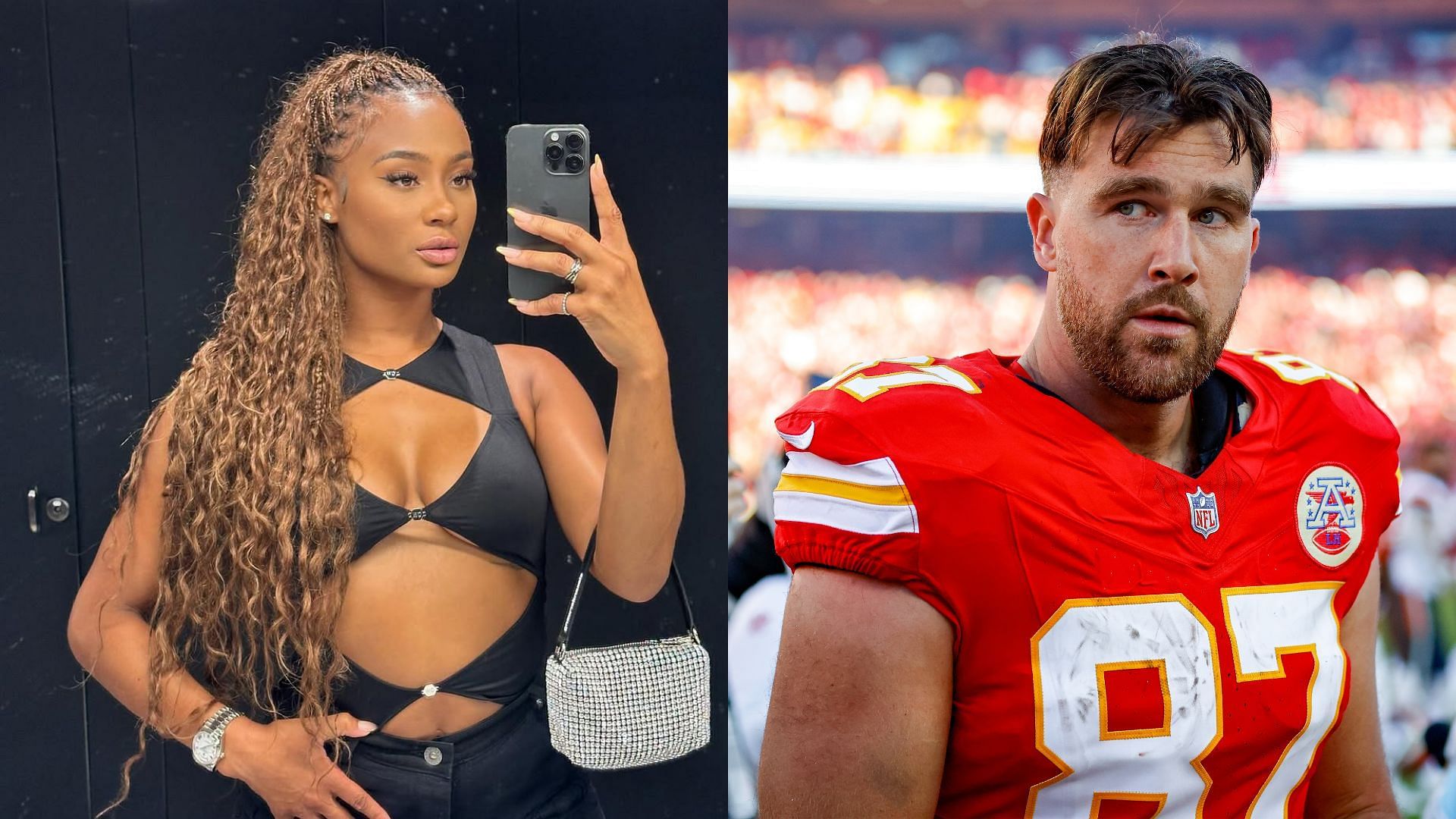 Travis Kelce and his ex-girlfriend Kayla Nicole