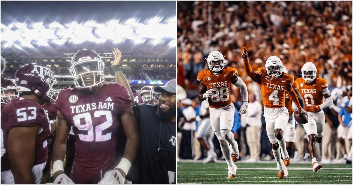 Lone Star showdown (Credits: Texas A&amp;M and Texas football Instagram)