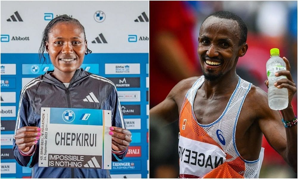 Sheila Chepkirui and Abdi Nageeye win elite races at New York City Marathon 2024. PHOTO: Both from Getty Images