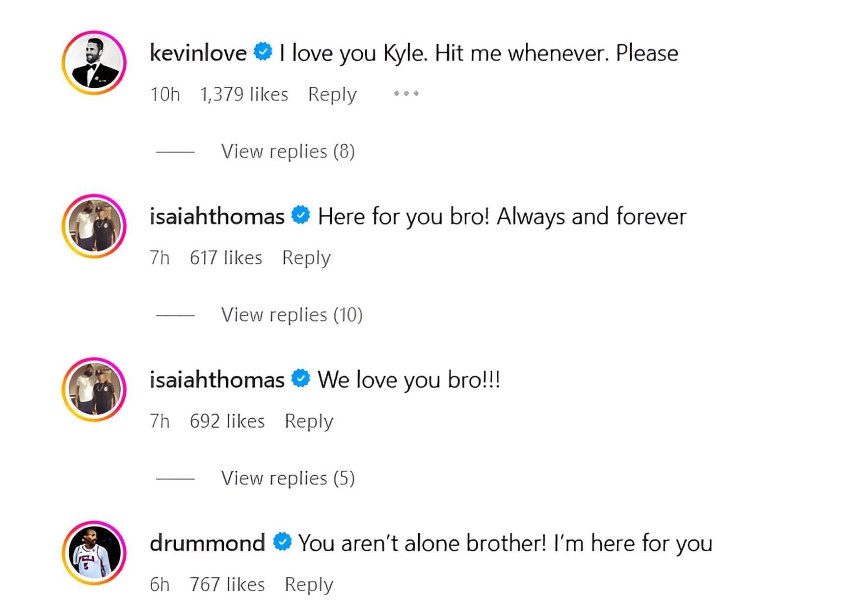 Kevin Love, Isaiah Thomas, and Andre Drummond react to Kyle Singler&#039;s Video (Screenshot Image via IG/@KyleSingler)