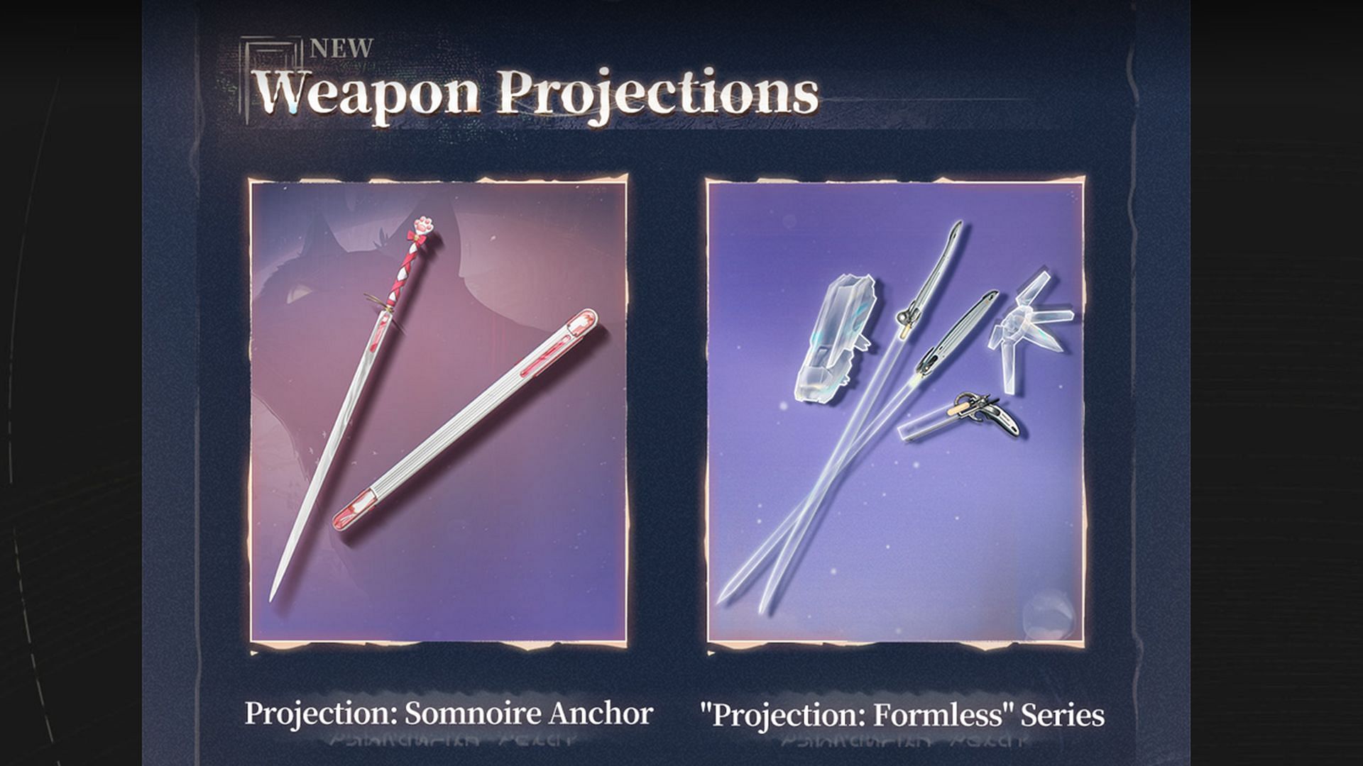 Weapon skins added in Wuthering Waves 1.4 (Image via Kuro Games)