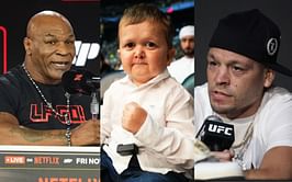 Nate Diaz gives three-word reaction to Mike Tyson admitting he mistook Hasbulla for a "baby" during first meet