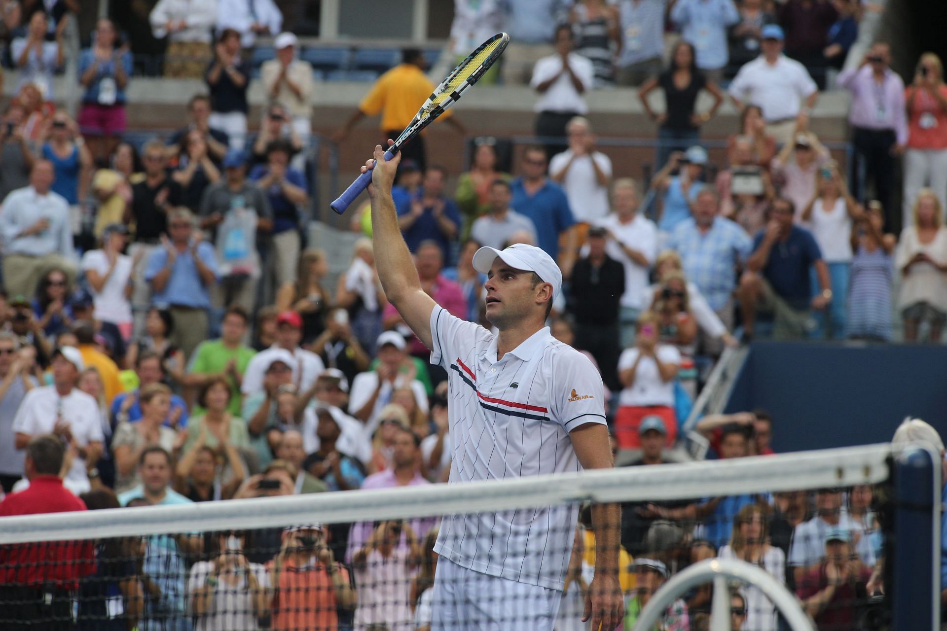 Roddick during his match against Juan Martin del Potro at the 2012 Us Open (Image vua: Getty)