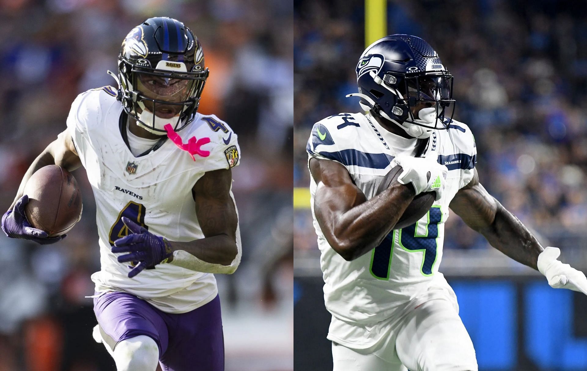 Zay Flowers or DK Metcalf: Week 11 Start/Sit Advice: Fantasy Projections for WRs (Image credit: Imagn)