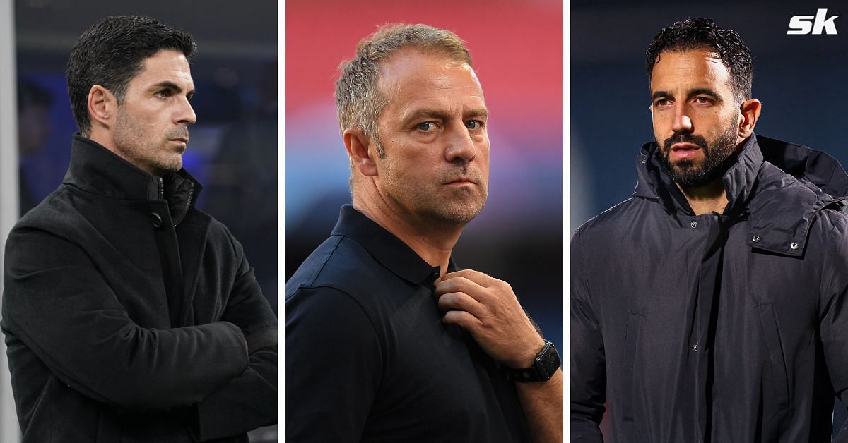 Mikel Arteta (left), Hansi Flick (center) &amp; Ruben Amorim (right) - (Image: All images from Getty)