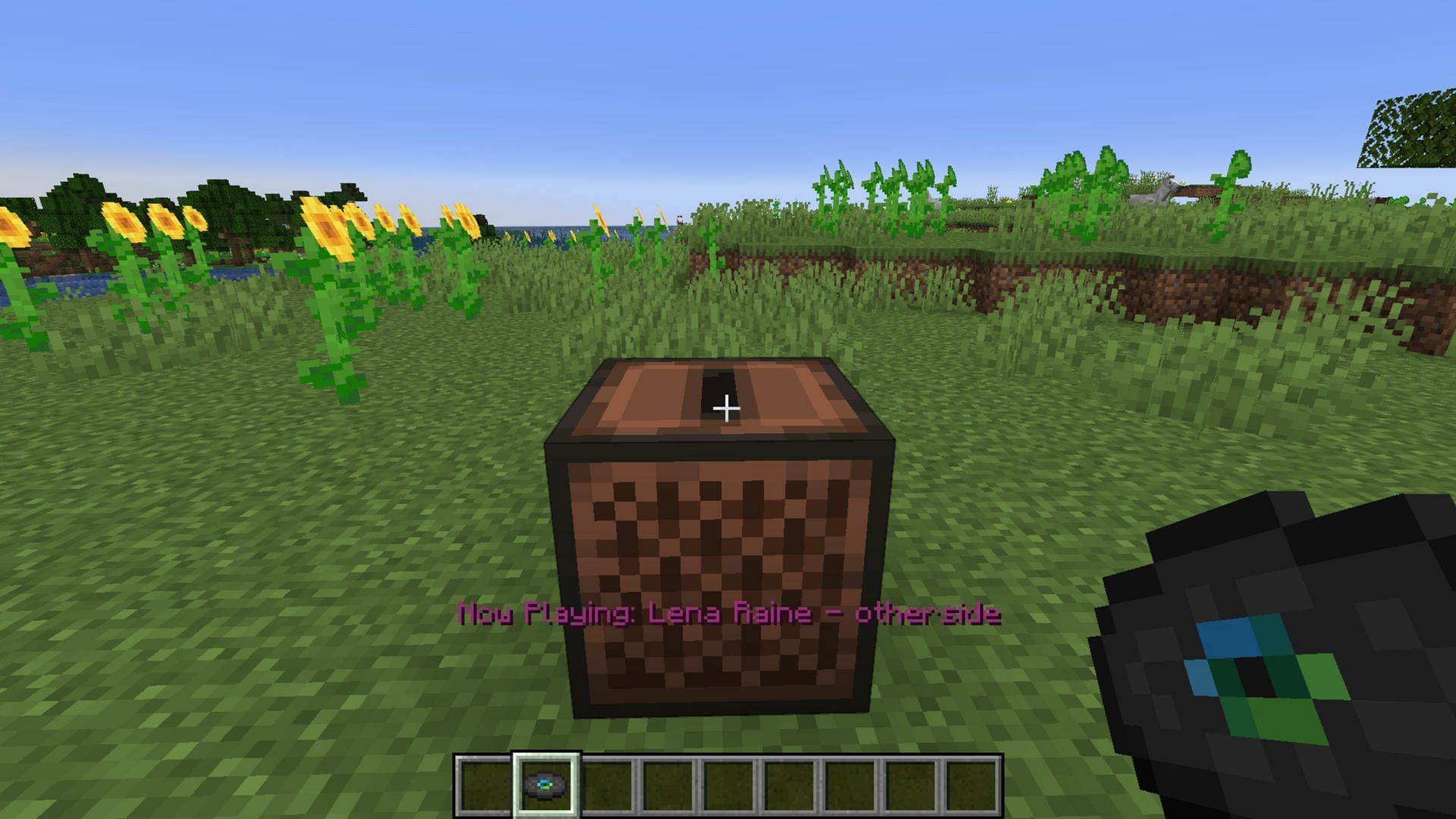 The upbeat nature makes Otherside one of the best Minecraft music discs (Image via Mojang Studios)