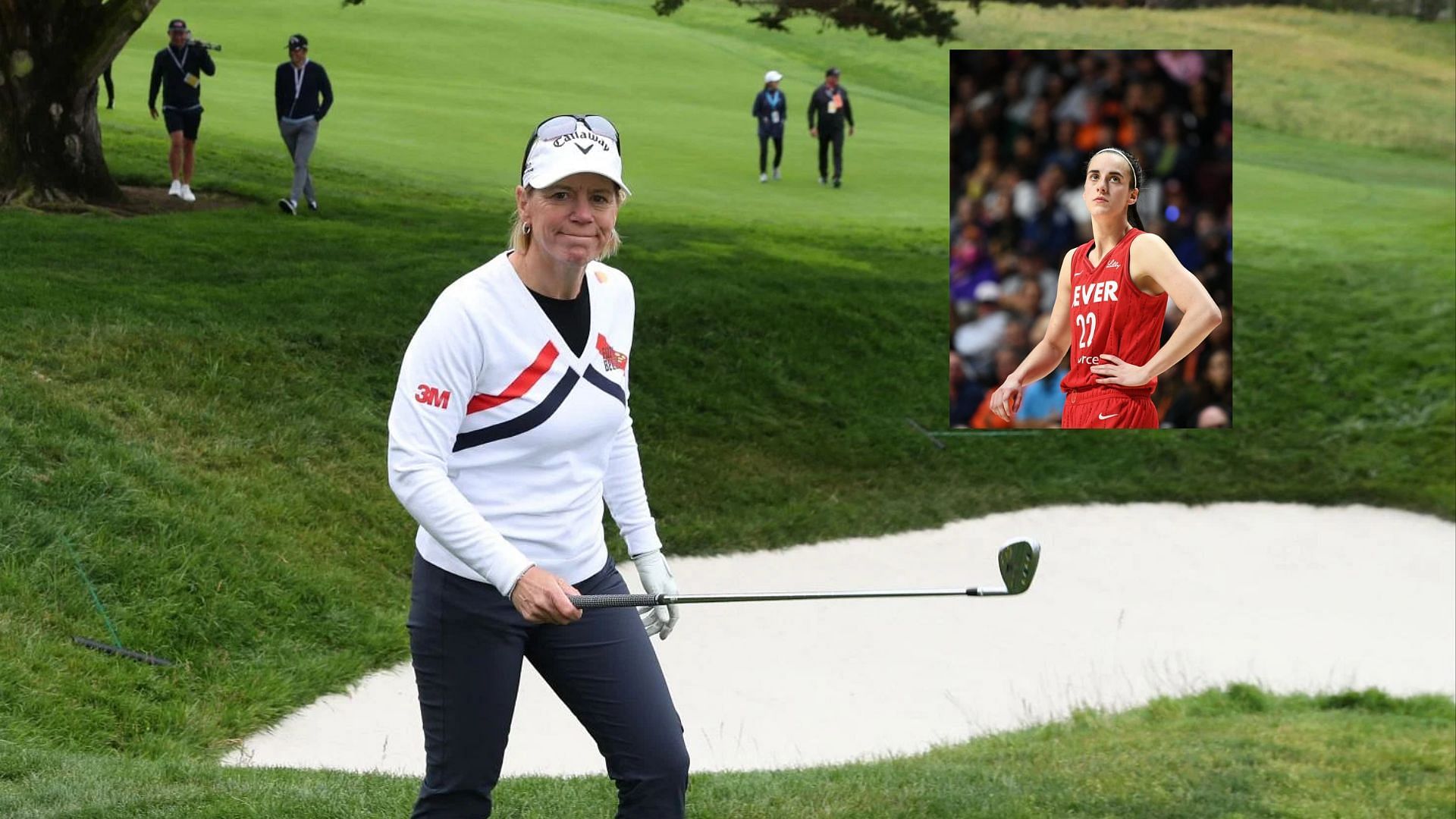 LPGA star Annika Sorenstam and WNBA star Caitlin Clark (Images via Getty)