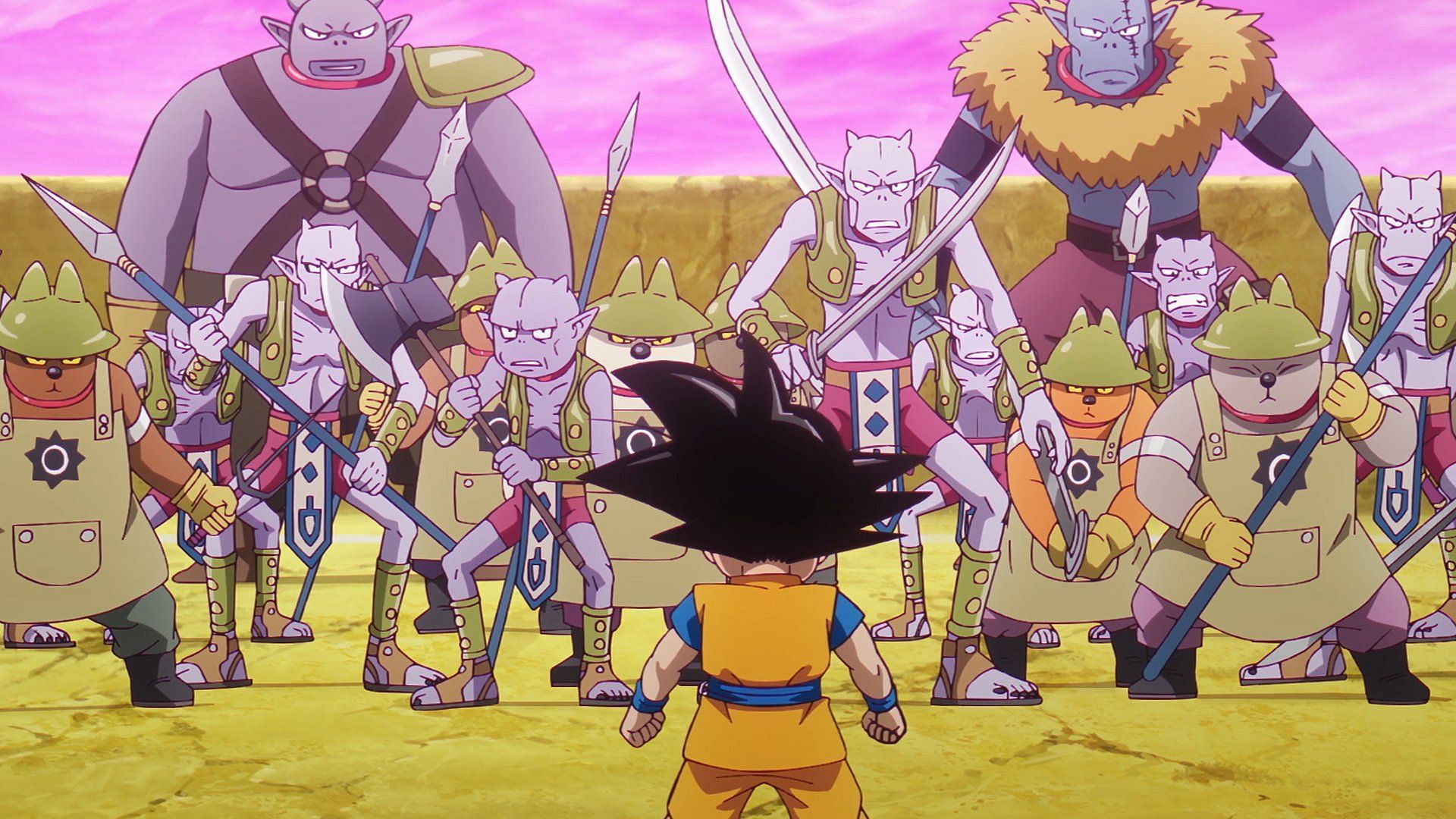 Goku in the exhibition fight (Image via Toei Animation).