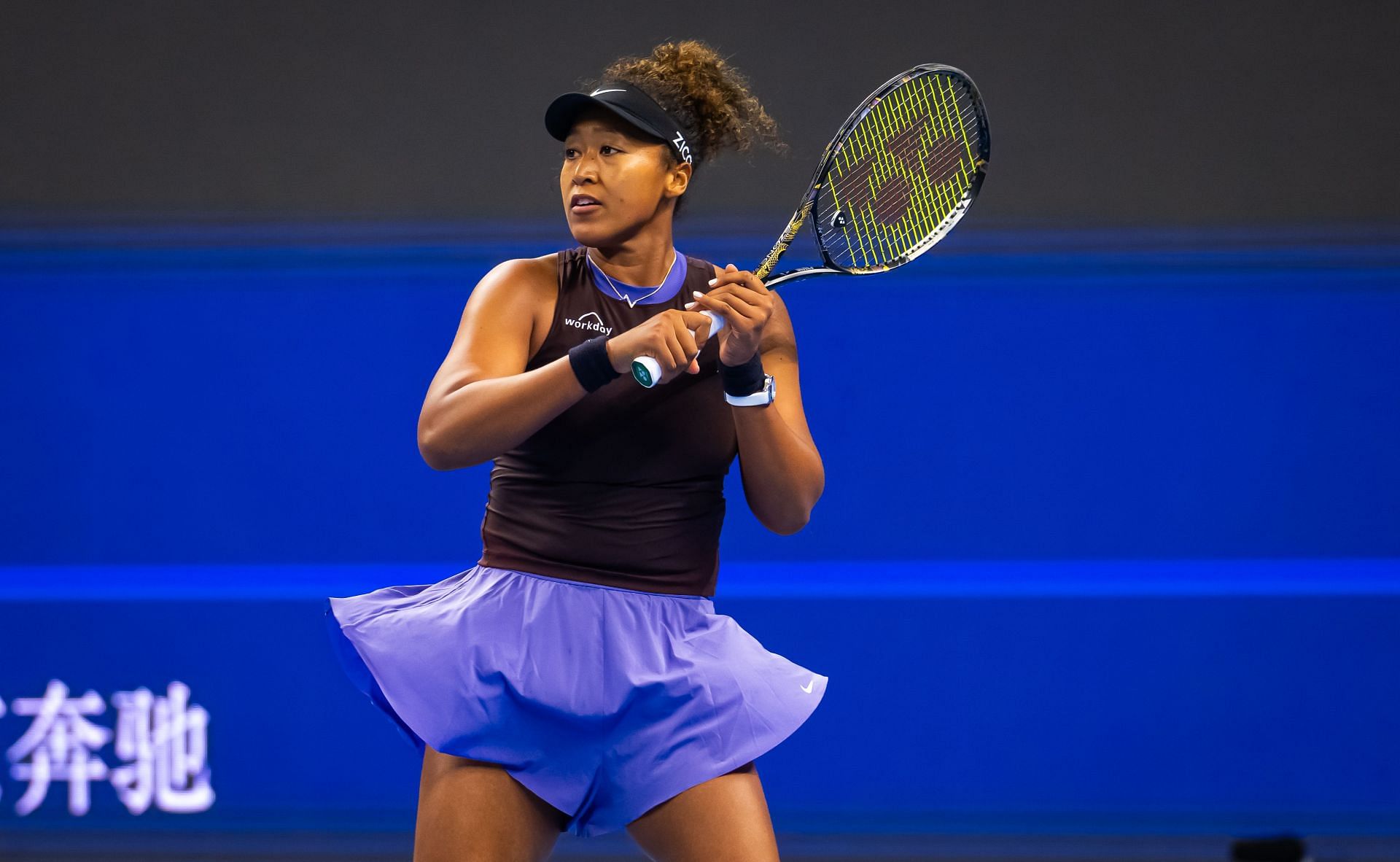 Osaka during her clash against Gauff on the ninth day of the 2024 China Open (Image via Getty Images)