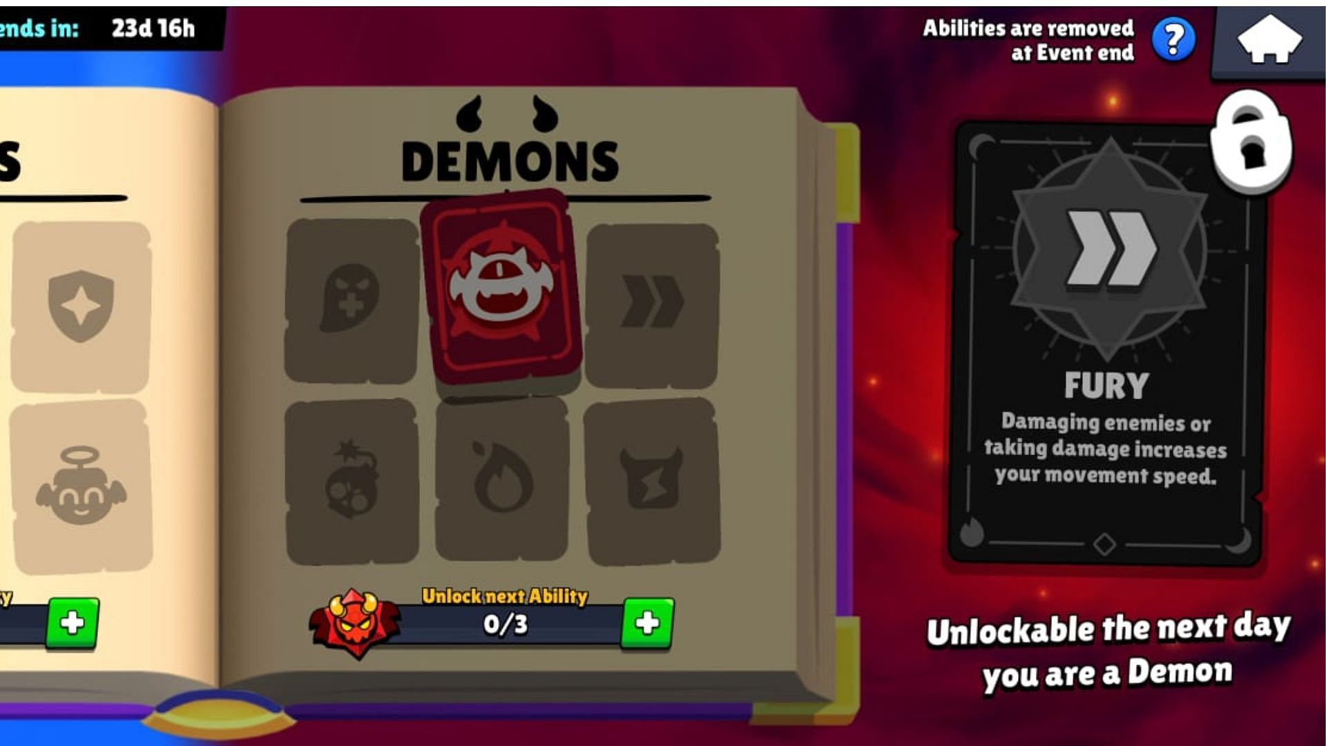 Fury Demonic ability (Image via Supercell)