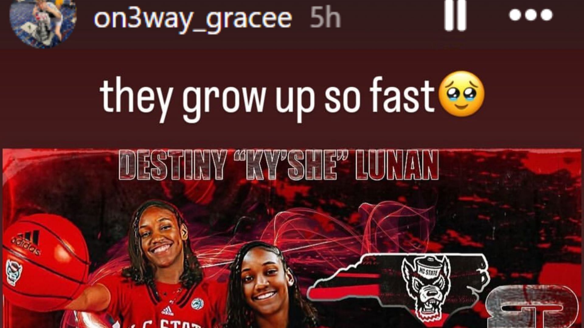 Grace Knox shares announcement of N.C. state WBB commit Ky&rsquo;She Lunan with a wholesome message