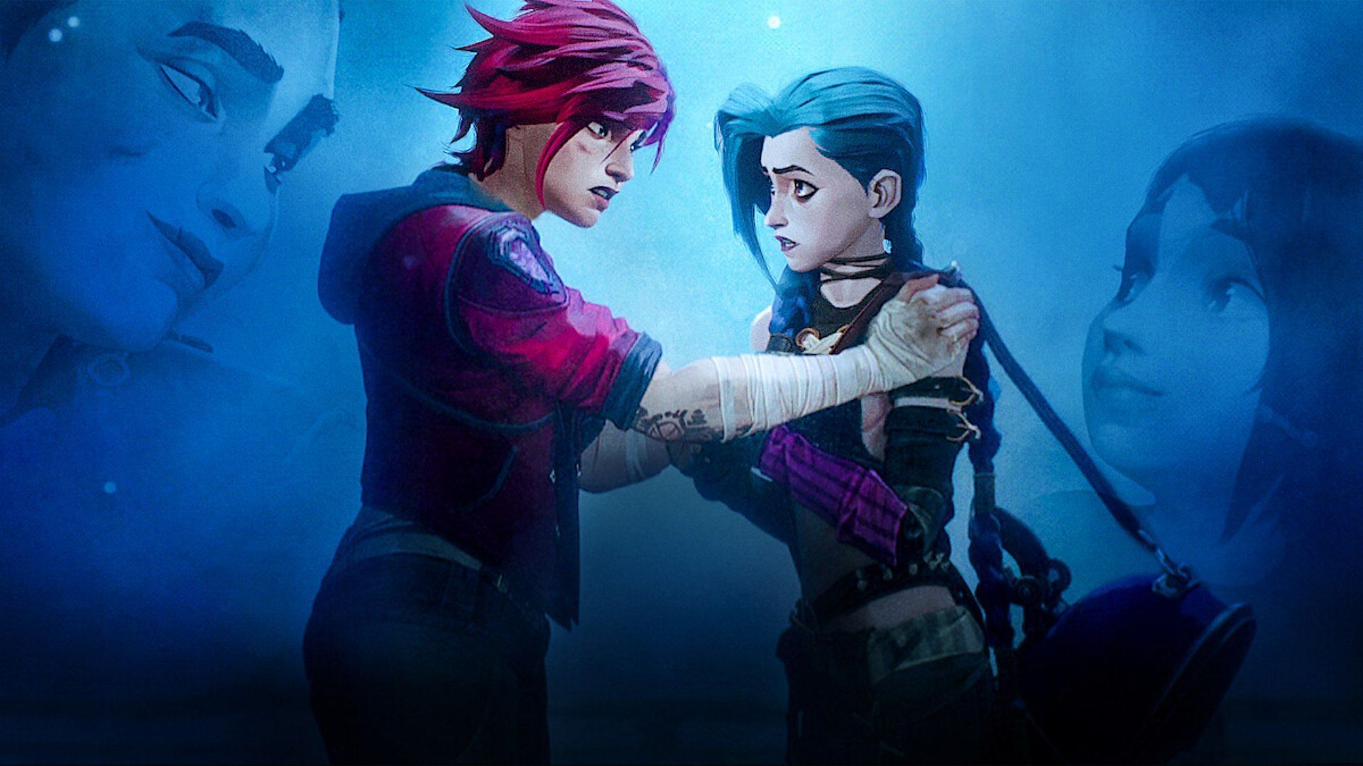 A still of Vi and Powder in Arcane Season 1 (Image via Tudum by Netflix)