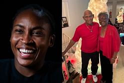 PICTURE: Coco Gauff's grandfather Eddie makes rare appearance with American as duo enjoy quality time during Thanksgiving