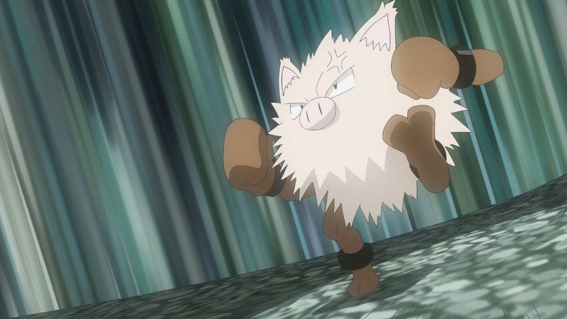 Primeape in the anime (Image via TPC)