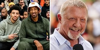 Boris Becker reacts as NBA legend makes history as 1st father-son duo to record triple-doubles