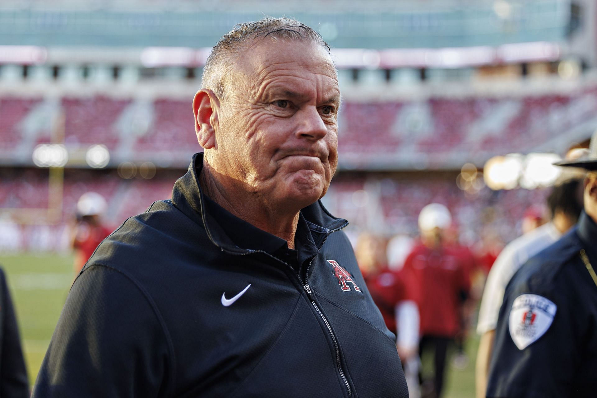 Arkansas Razorbacks HC Sam Pittman - Source: Getty