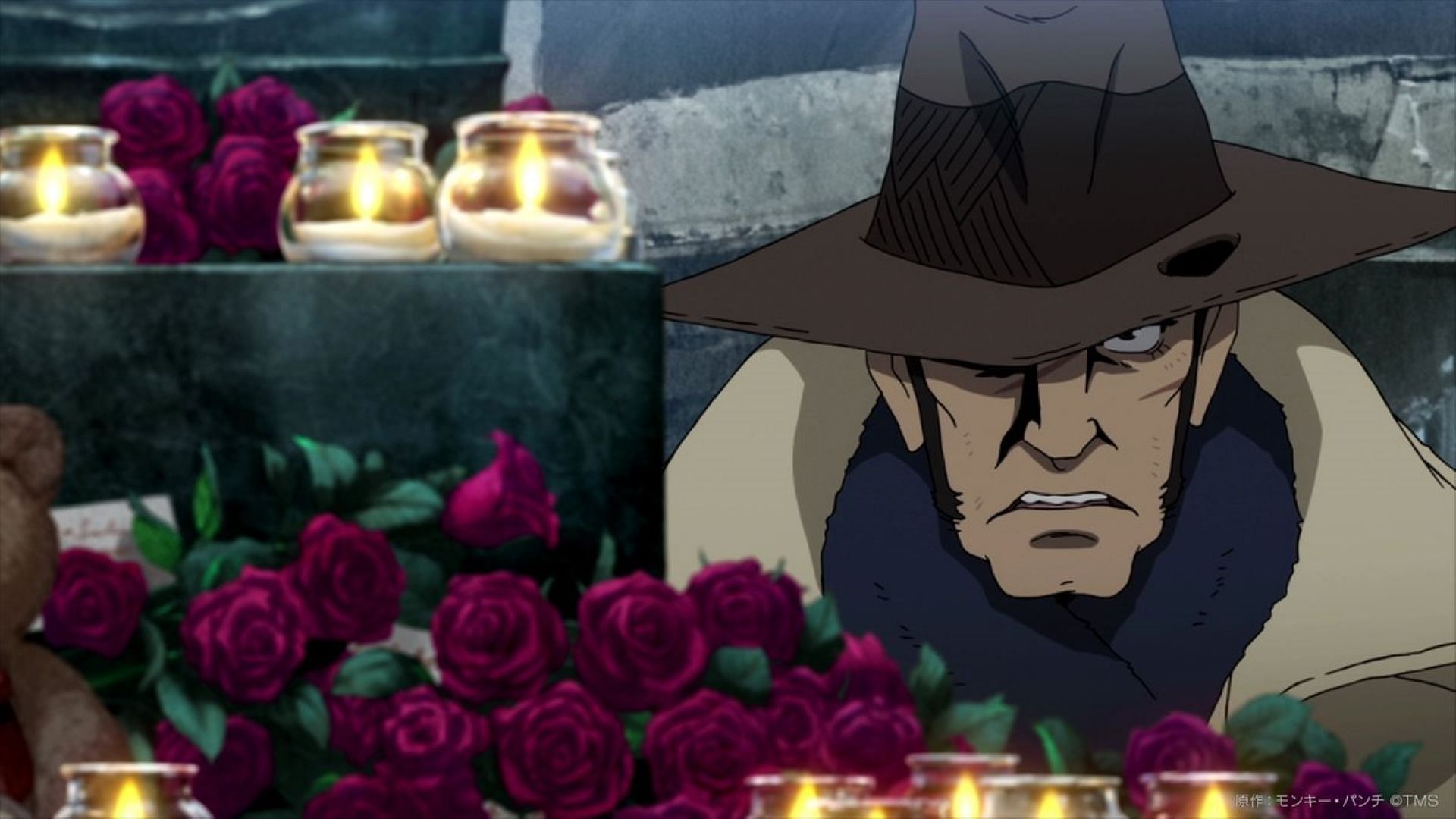 A still from the new Lupin movie trailer featuring Daisuke Jigen (Image via Telecom Animation Film)