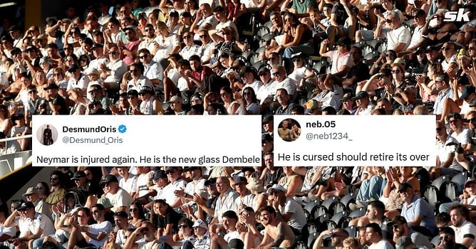 "The new glass Dembele", "He is cursed should retire it's over" - Fans react as Neymar Jr suffers fresh injury in Al Hilal's 3-0 win over Esteghlal