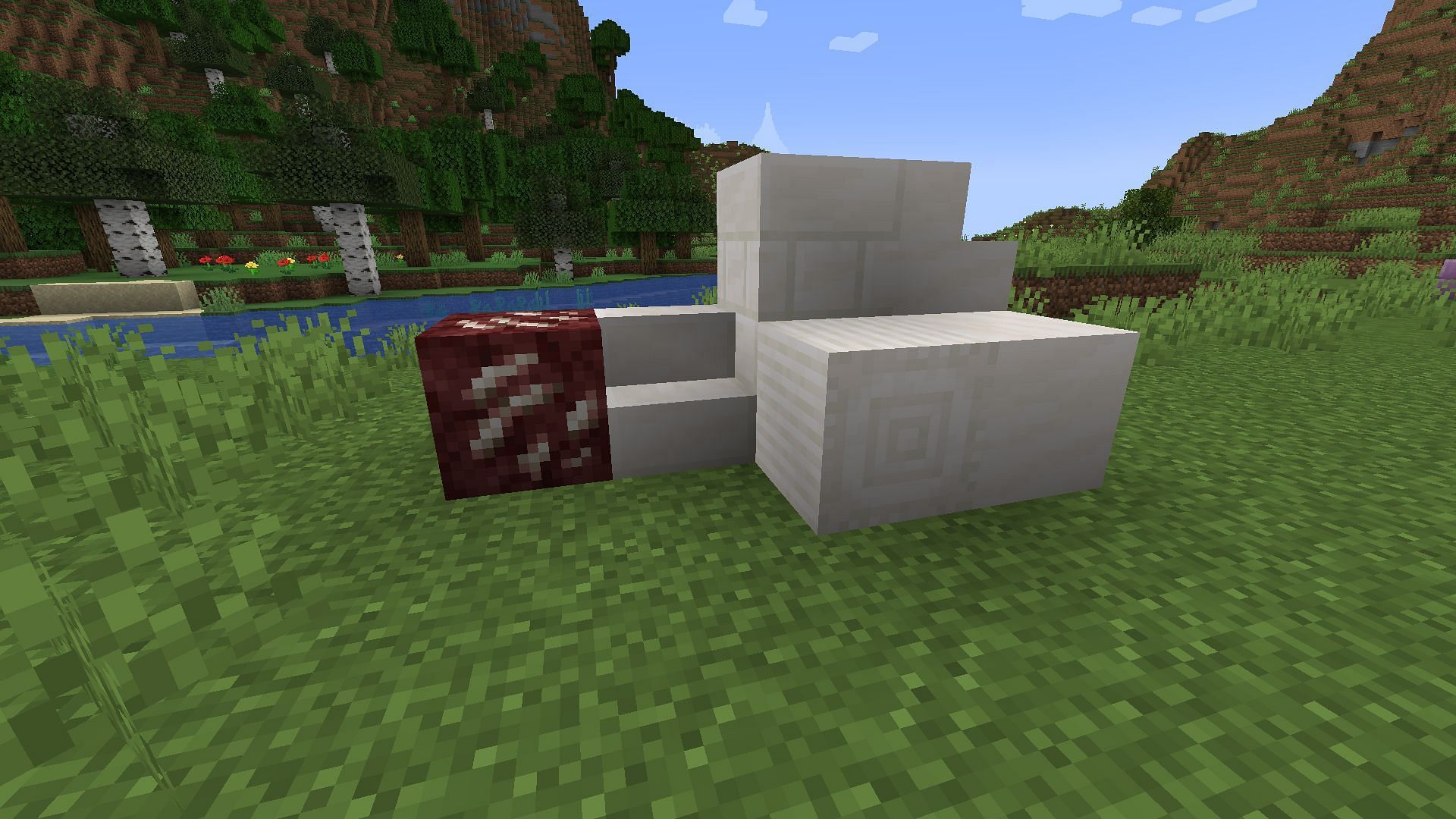 The most greek style block in the game (Image via Mojang Studios)