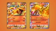 Charizard EX and Moltres EX in Pokemon TCG Pocket (Image via The Pokemon Company)