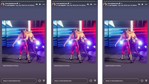 Belair shares a potential alliance tease with Ripley on Instagram.