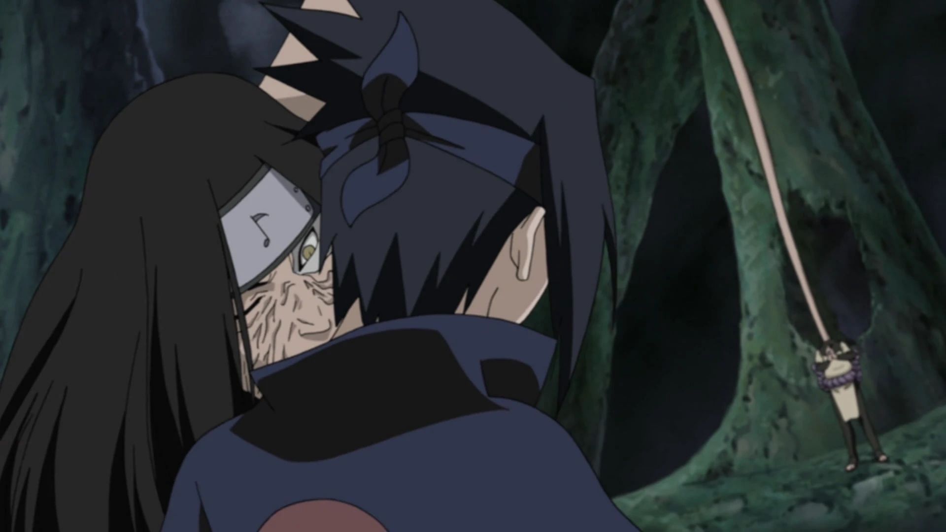 Orochimaru&#039;s first meeting with Sasuke (Image via Studio Pierrot)