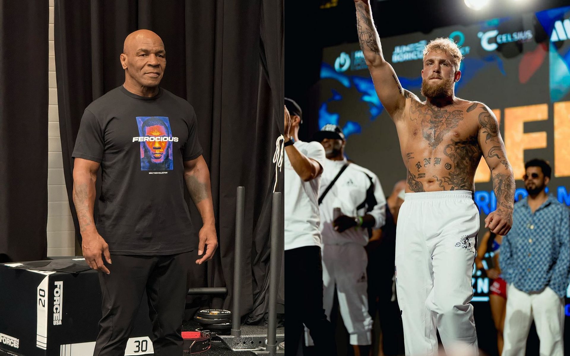 Mike Tyson (left) and Jake Paul (right) [Images courtesy: @miketyson and @jakepaul via Instagram]