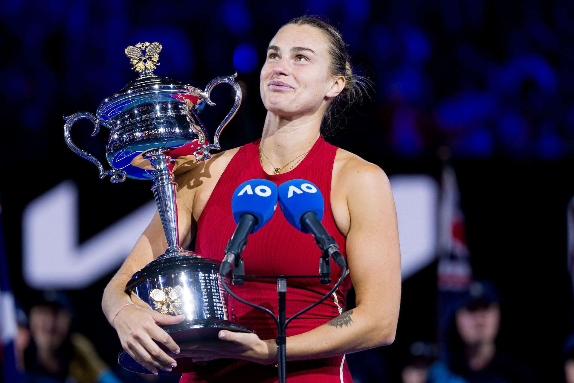 Aryna Sabalenka at the Australian Open 2024. (Photo: Getty)