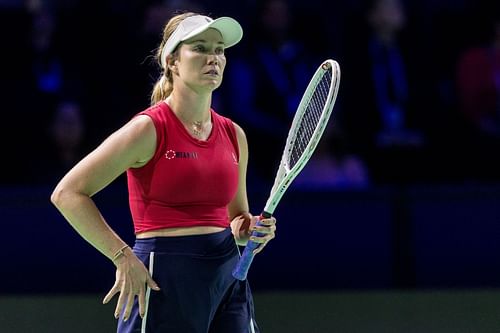 Danielle Collins at the Billie Jean King Cup Finals (Image: Getty)