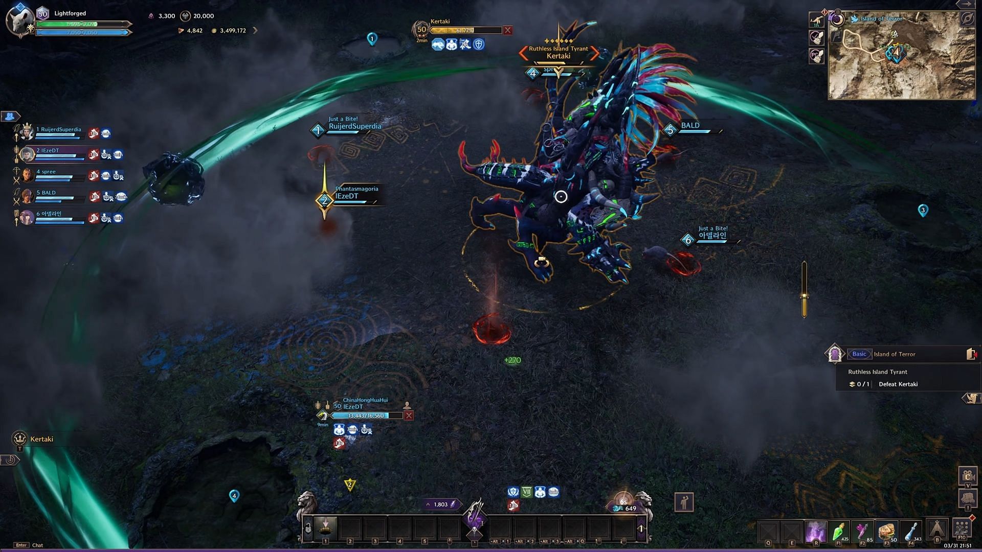 Cheese Kertaki to win this phase (Image via NCSoft || YouTube/@Heroes of Liberty)