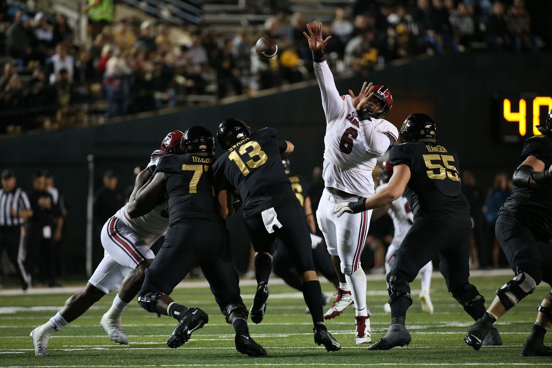 COLLEGE FOOTBALL: NOV 05 South Carolina at Vanderbilt - Source: Getty