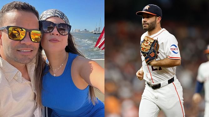 Jose Altuve's wife Neena turns heads in all-black gymwear & classic white sneakers during recent workout session
