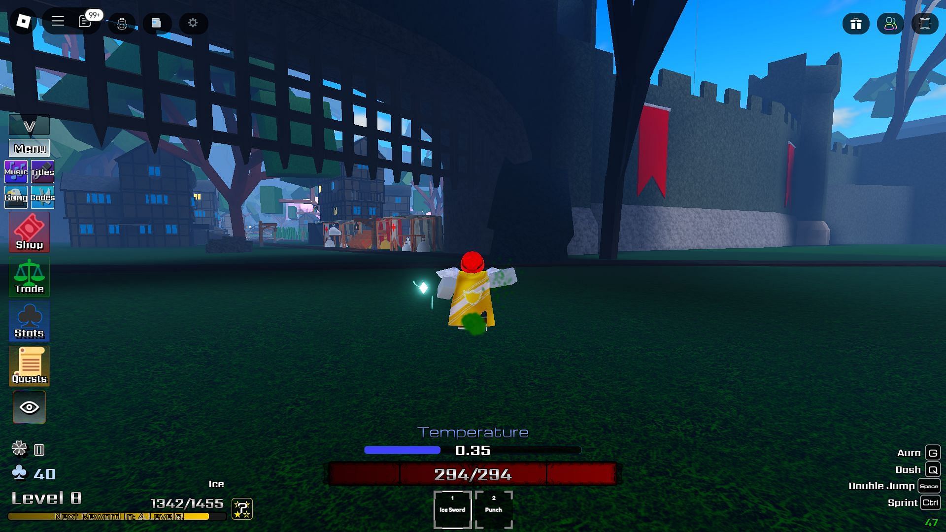 Using an Elemental ability (Image via Roblox)