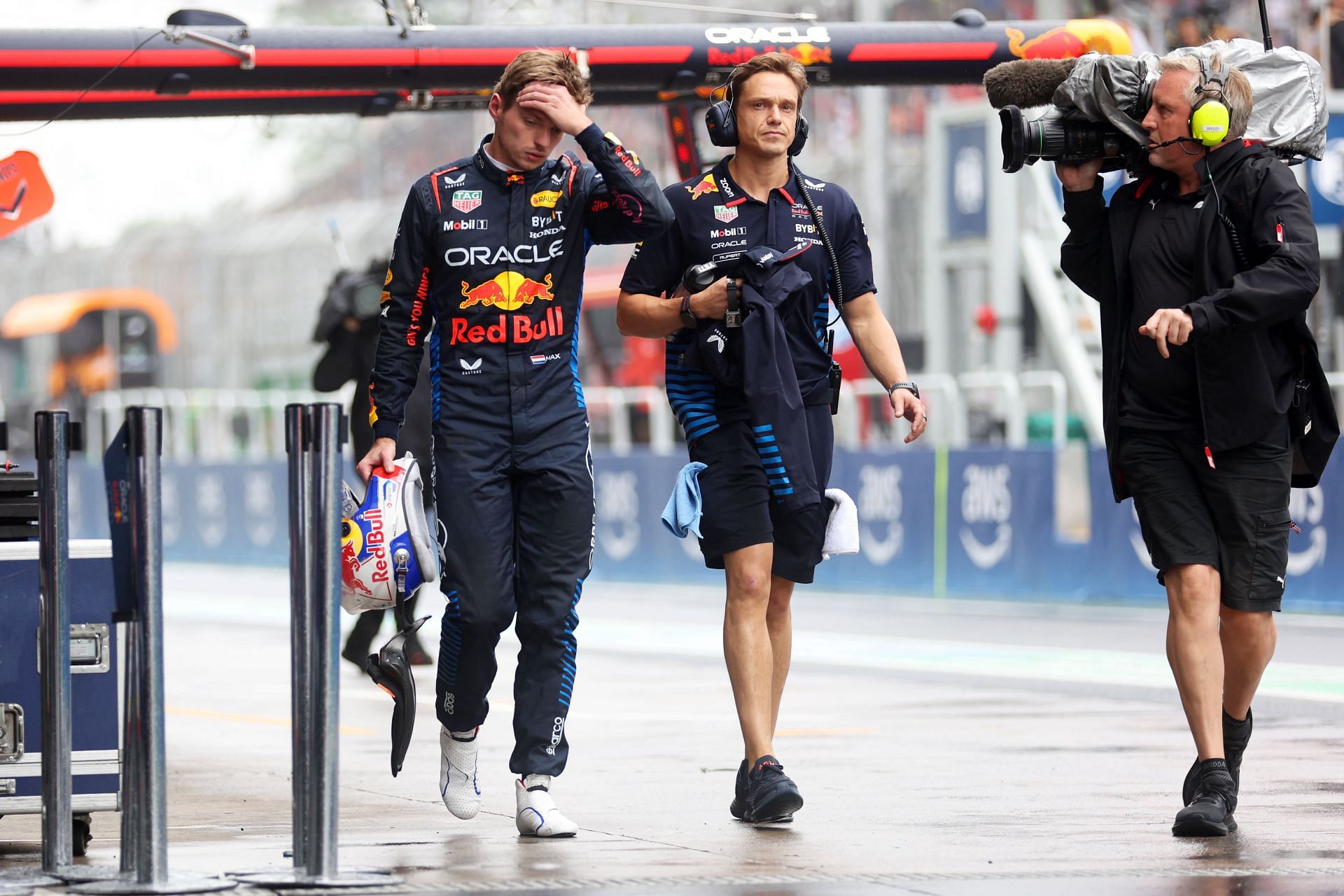 12th placed qualifier Max Verstappen of the Netherlands and Oracle Red Bull Racing at the F1 Grand Prix of Brazil - Qualifying - Source: Getty Images