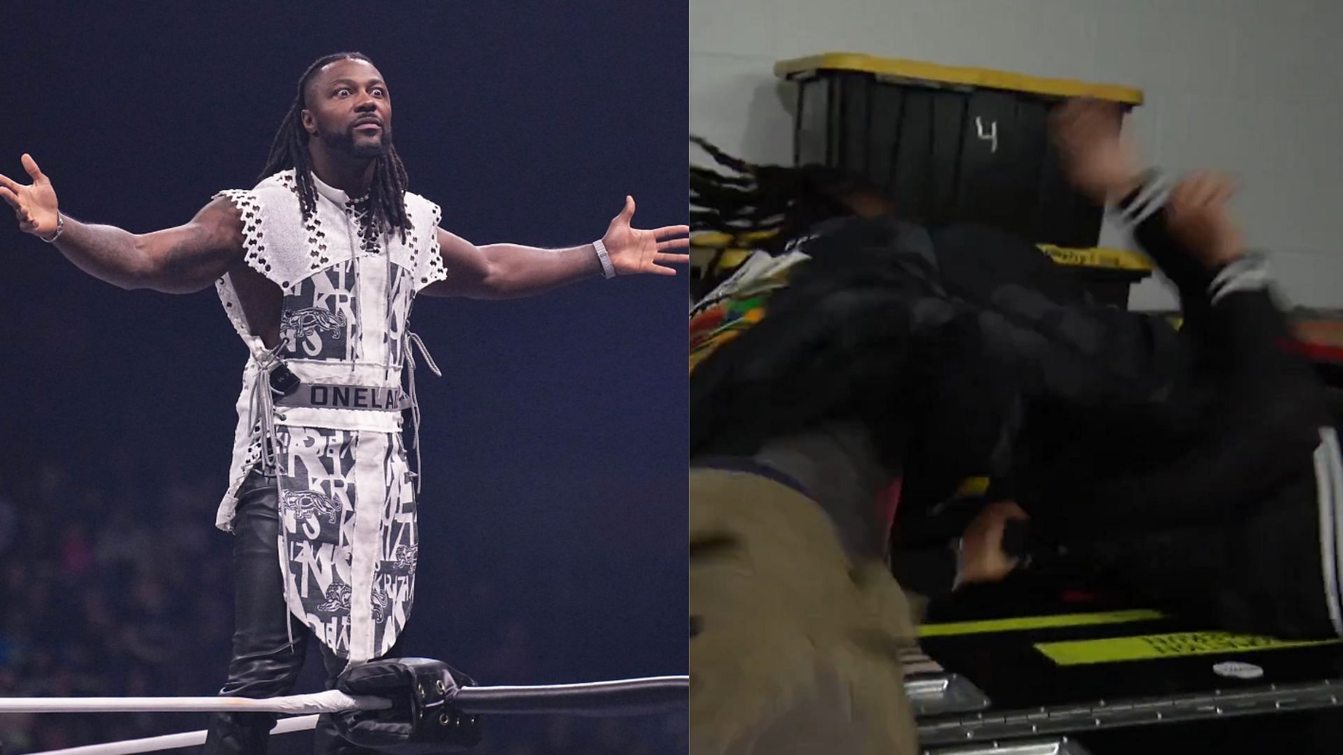 Swerve Strickland picked a fight on AEW Dynamite [Image Credits: X profiles of Strickland and AEW]