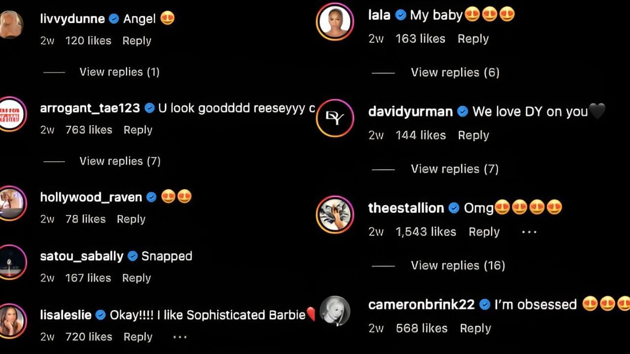 Comments on Angel Reese&#039;s IG post