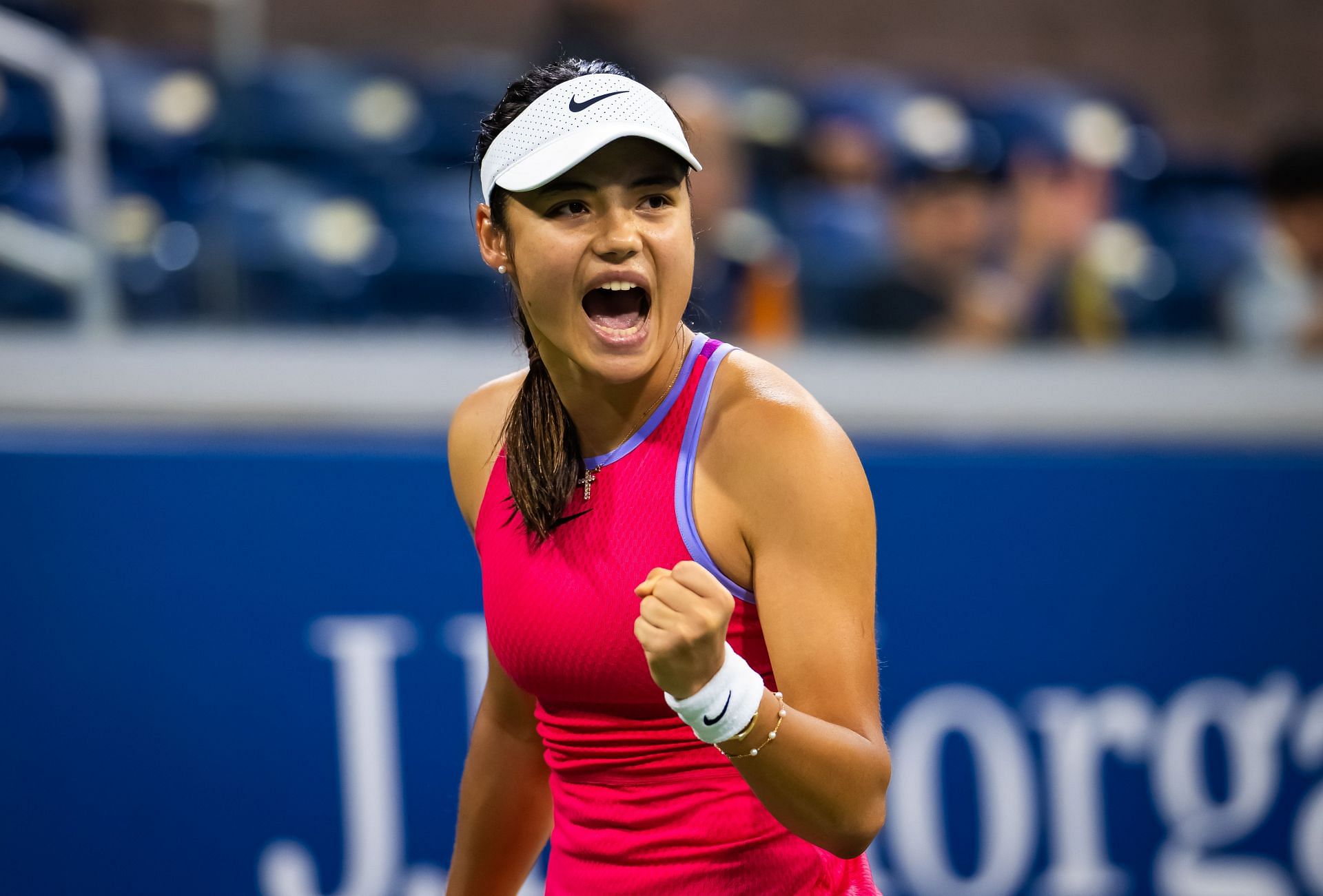 Emma Raducanu at the 2024 US Open (Image: Getty)