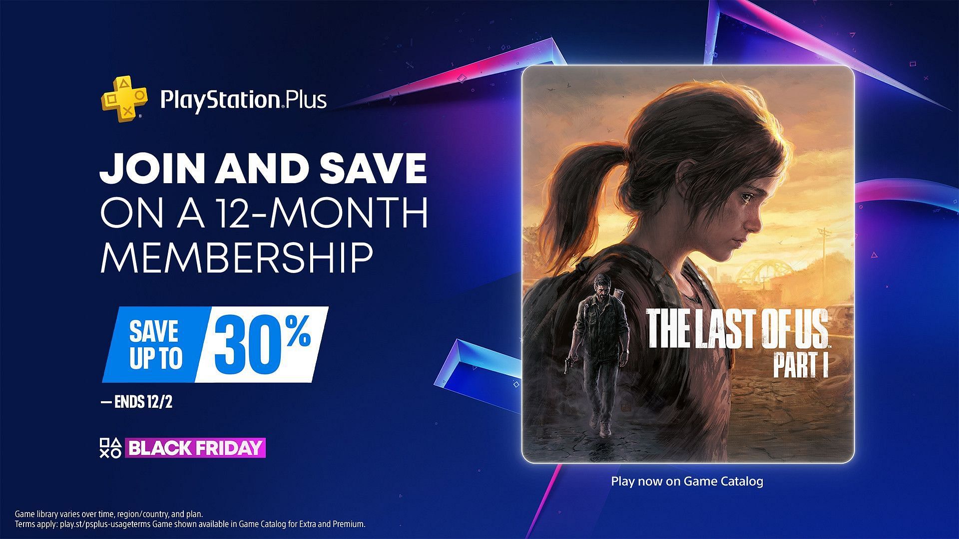 Black Friday 2024 deal on the PlayStation Plus (Image via Sony)