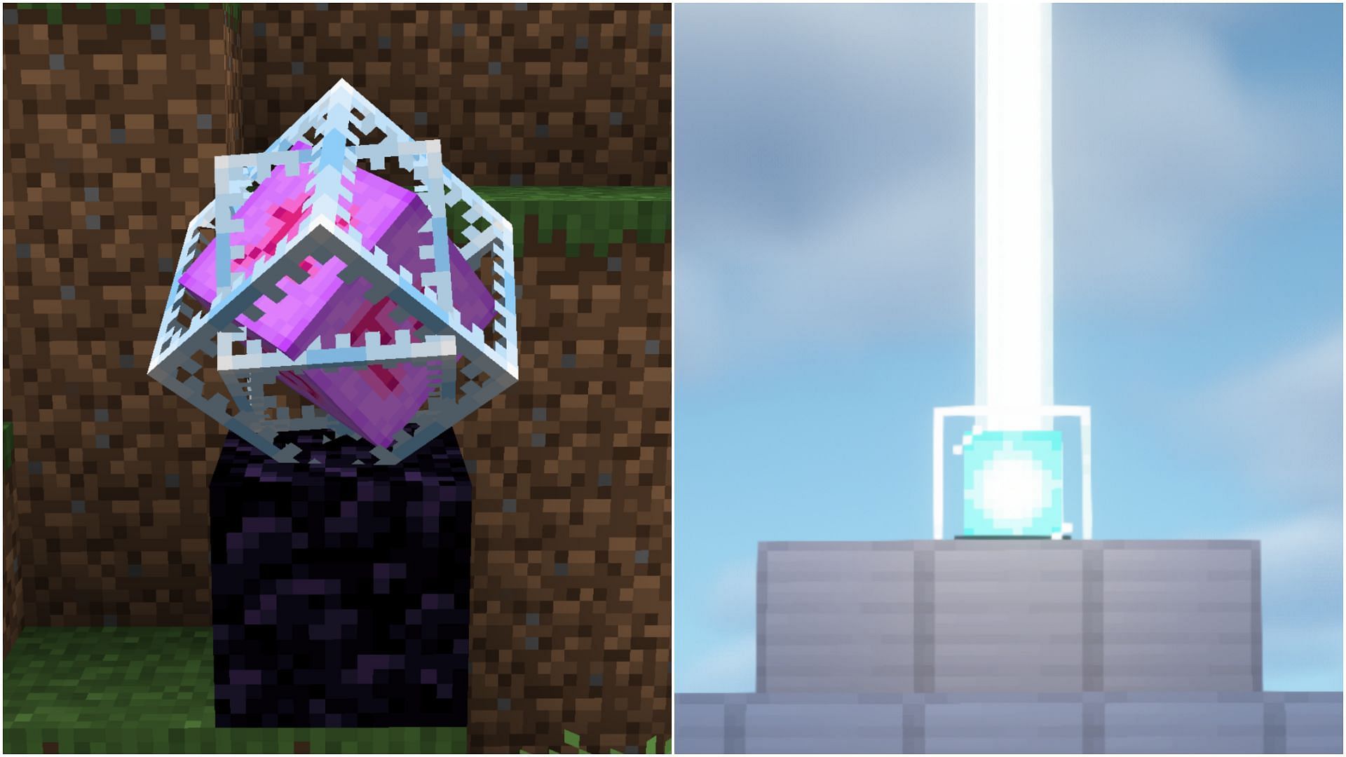 Glass can be used to craft various blocks and can be used in building (Image via Mojang Studios)