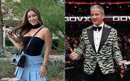 Photos: Former UFC ring girl Arianny Celeste slays in sparkling black attire at UFC 309, alongside Bruce Buffer and women’s champion