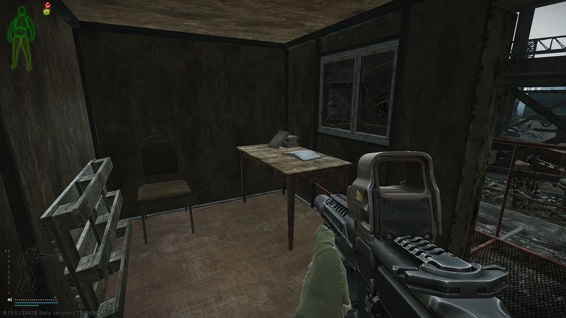 The folder spawns on the table (Image via Battlestate Games)