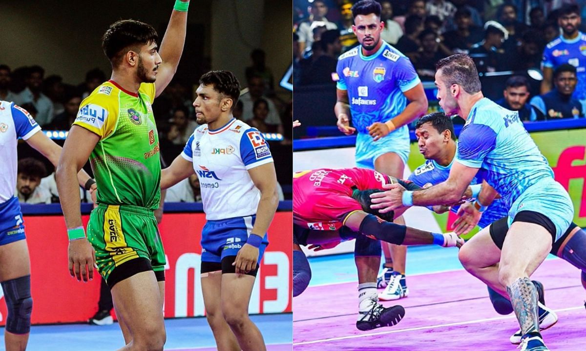 देवांक vs फजल अत्राचली (Photo Credit - Instagram/patnapirates/bengal.warriors)