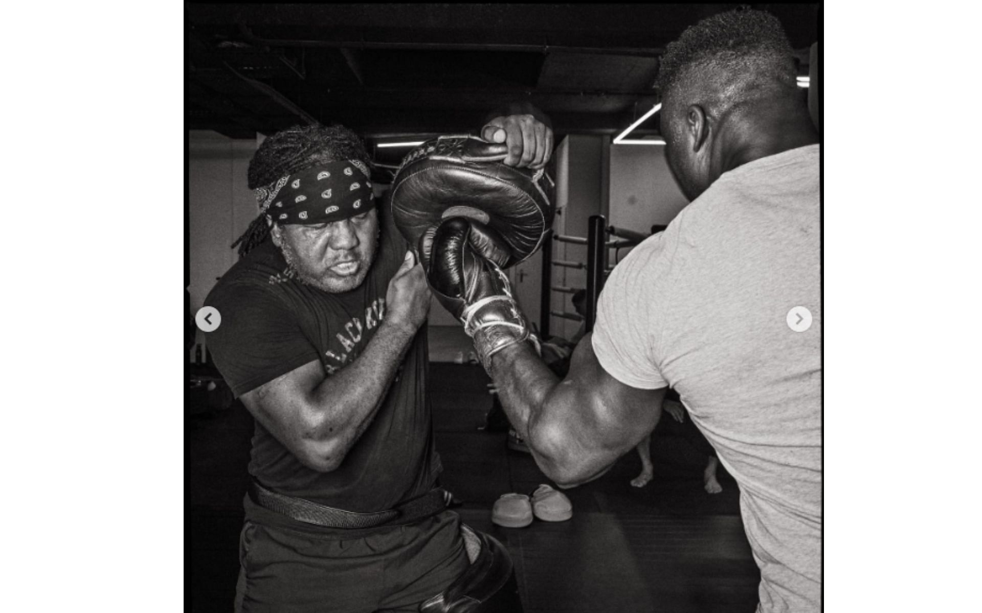 [Image courtesy: @francisngannou on Instagram]