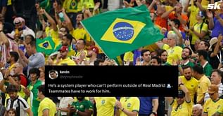 "Not even close to Neymar", "He's a system player" - Brazil fans unhappy with star after his showing in 1-1 Uruguay draw