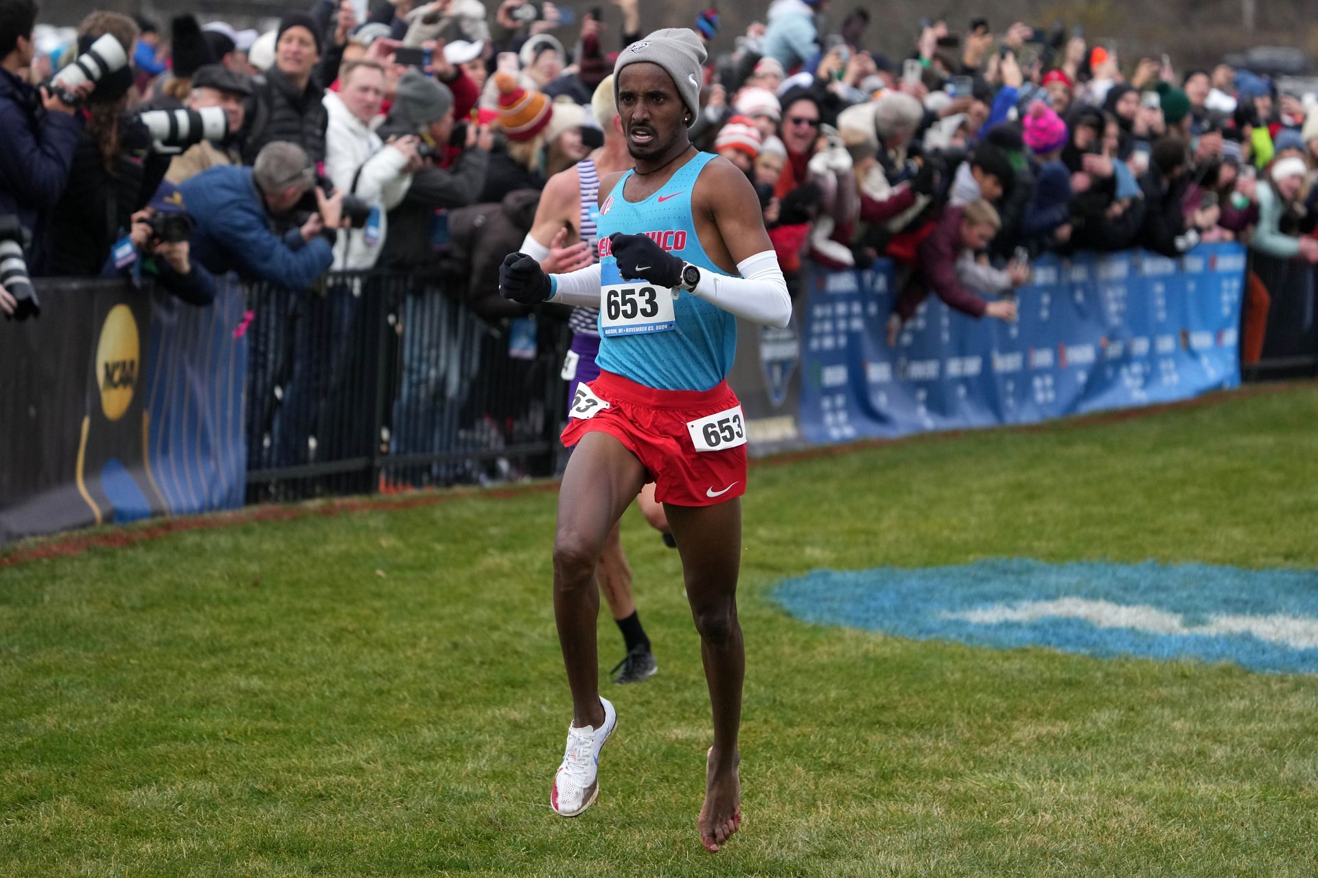 Habtom Samuel in action at the NCAA Cross Country Championships 2024 [Image Source : Getty]