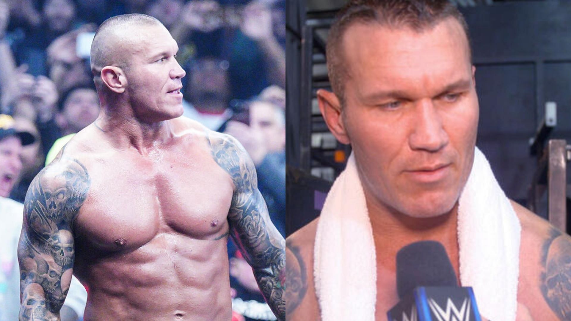 Randy Orton reacted to the star (Credit: WWE.com)